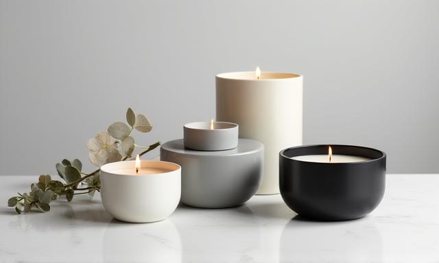 Envases de diseño moderno para velas personalizadas
